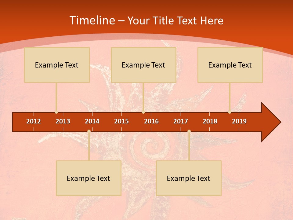 Light Orange Sun PowerPoint Template