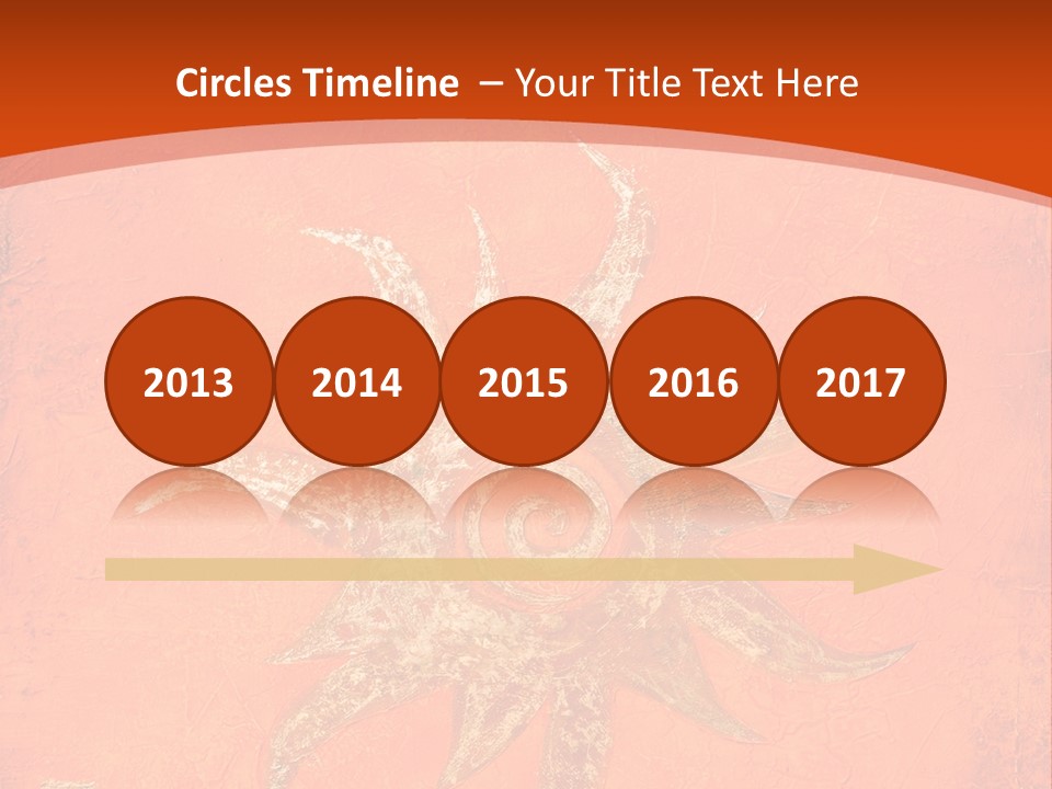 Light Orange Sun PowerPoint Template