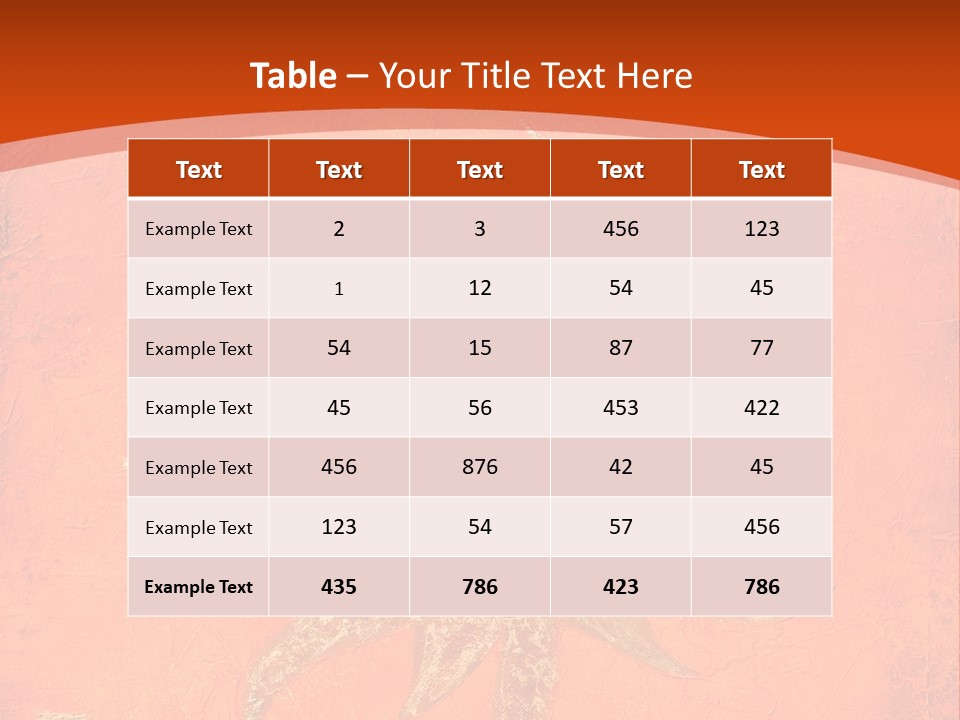 Light Orange Sun PowerPoint Template