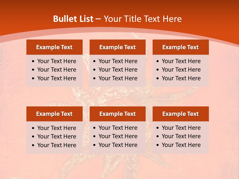 Light Orange Sun PowerPoint Template