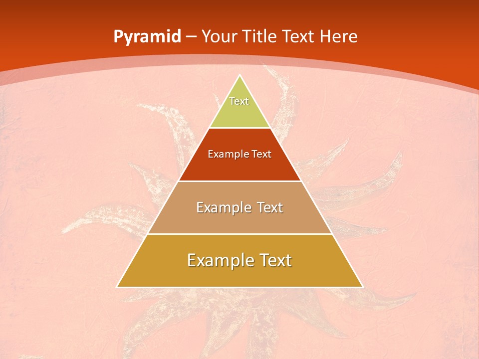 Light Orange Sun PowerPoint Template