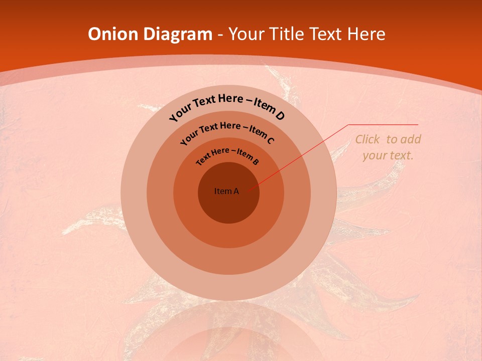 Light Orange Sun PowerPoint Template