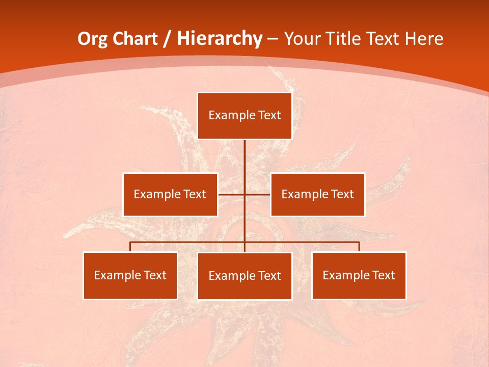 Light Orange Sun PowerPoint Template