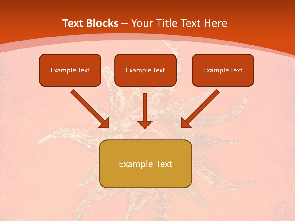 Light Orange Sun PowerPoint Template