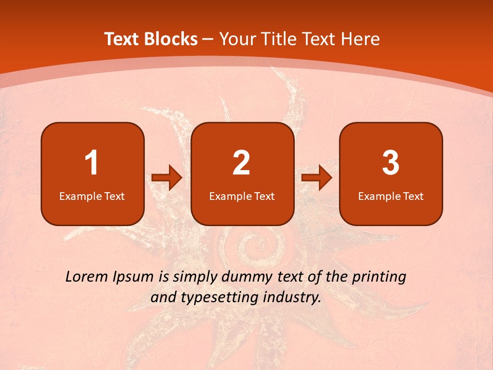 Light Orange Sun PowerPoint Template