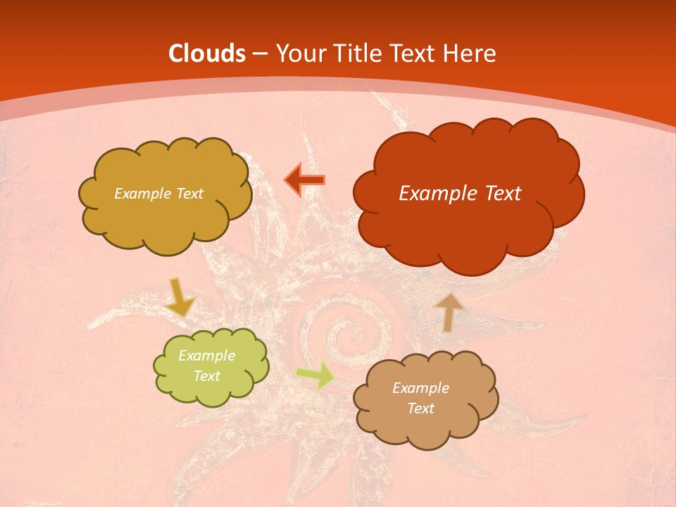 Light Orange Sun PowerPoint Template