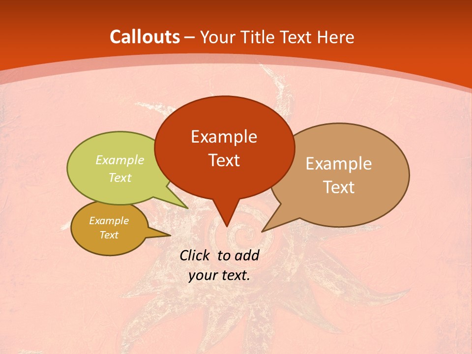 Light Orange Sun PowerPoint Template
