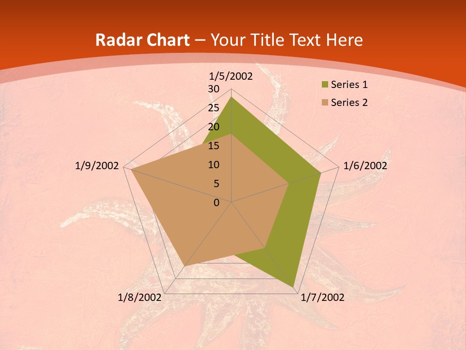 Light Orange Sun PowerPoint Template