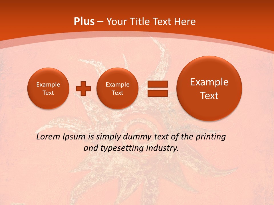 Light Orange Sun PowerPoint Template