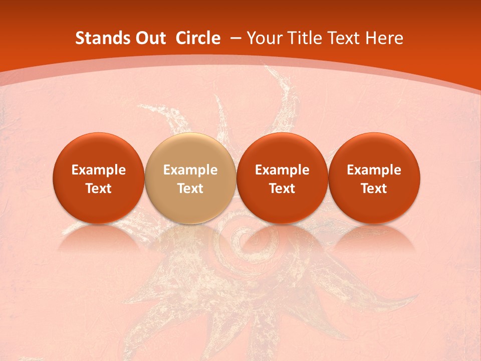 Light Orange Sun PowerPoint Template
