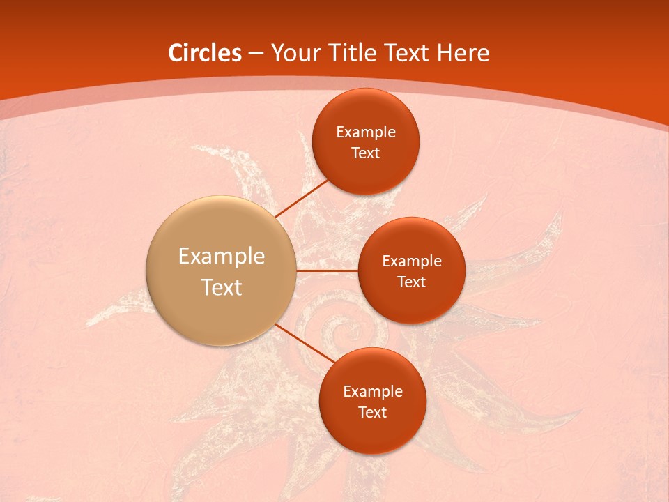 Light Orange Sun PowerPoint Template