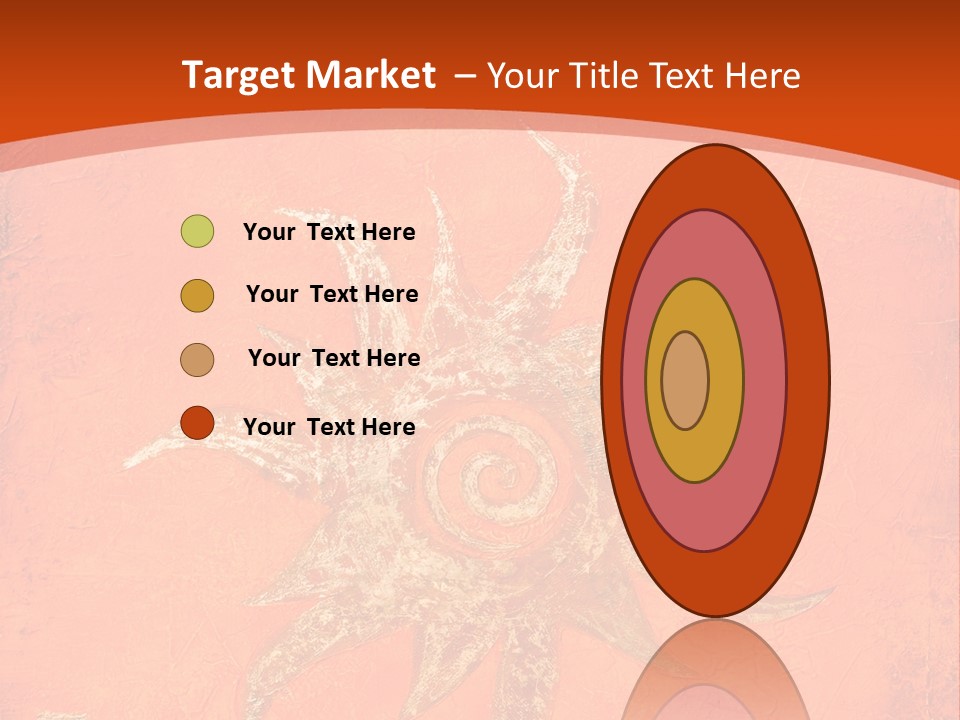 Light Orange Sun PowerPoint Template