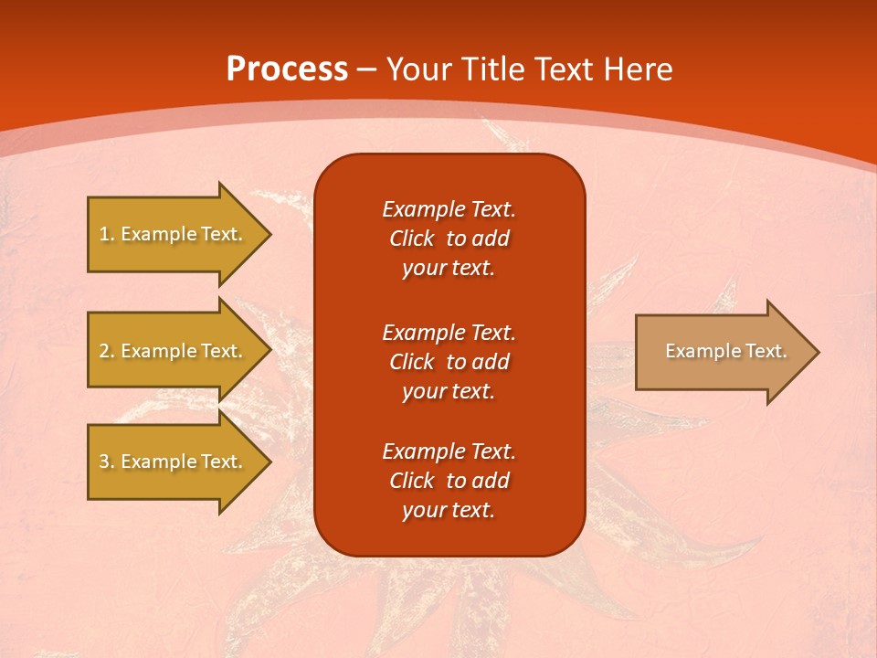 Light Orange Sun PowerPoint Template