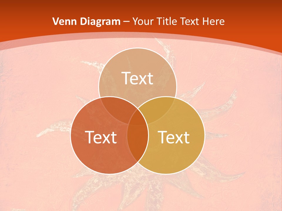 Light Orange Sun PowerPoint Template