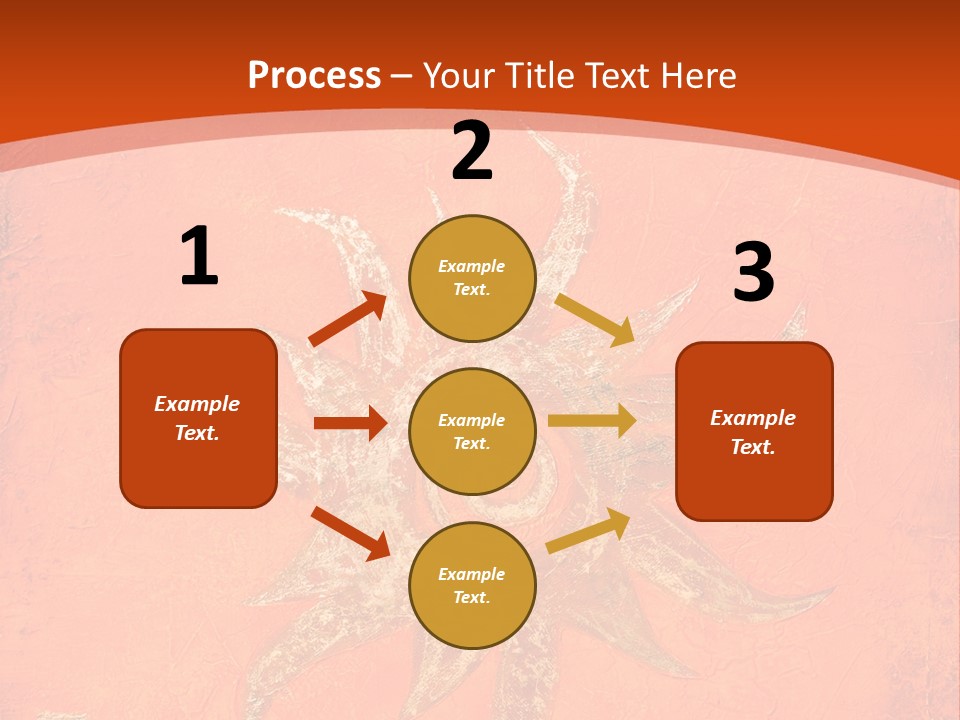 Light Orange Sun PowerPoint Template