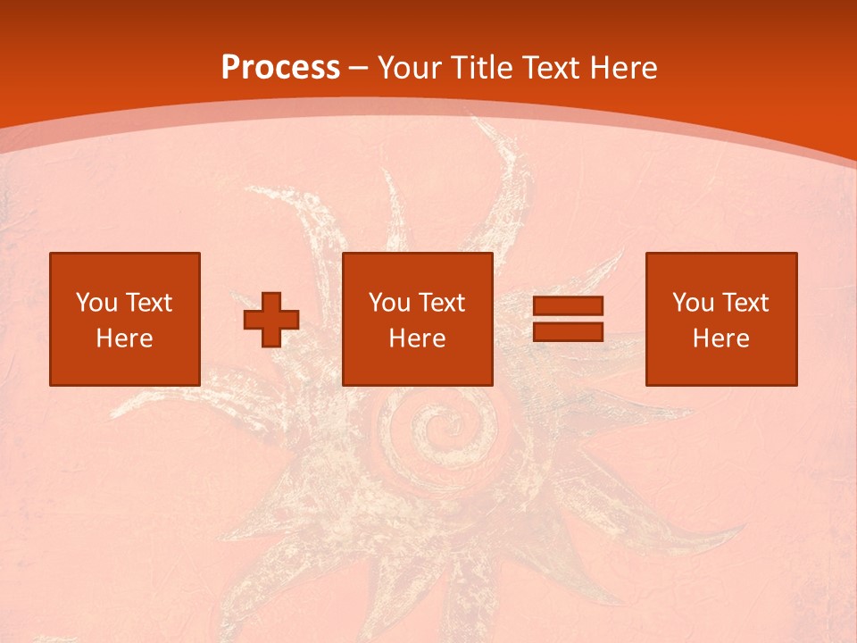 Light Orange Sun PowerPoint Template
