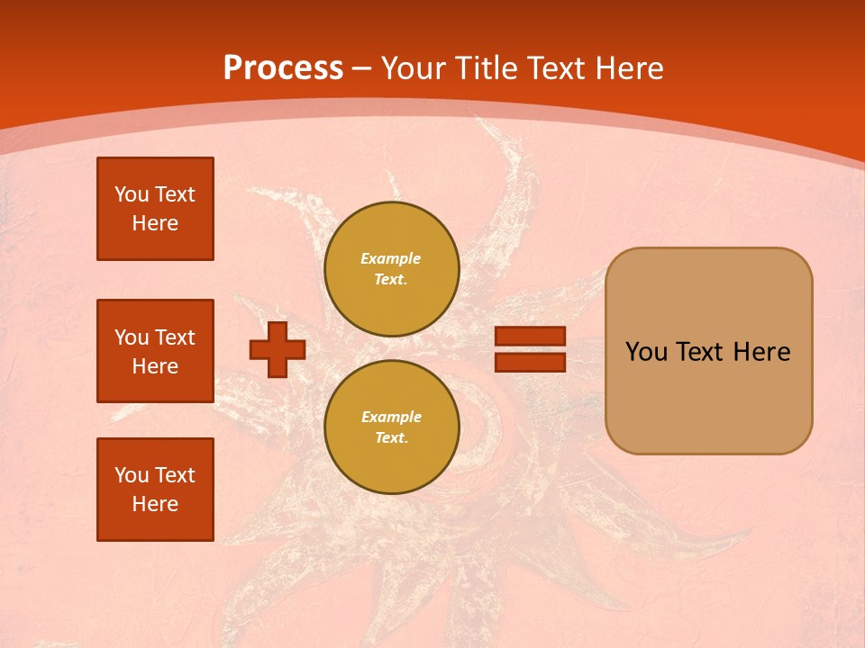 Light Orange Sun PowerPoint Template