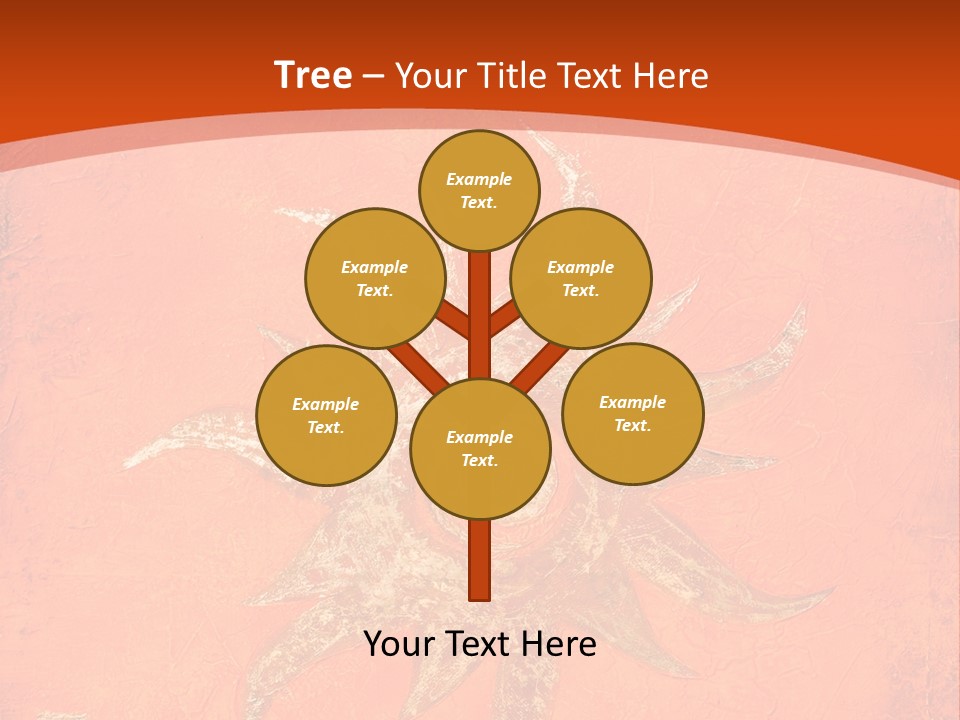 Light Orange Sun PowerPoint Template