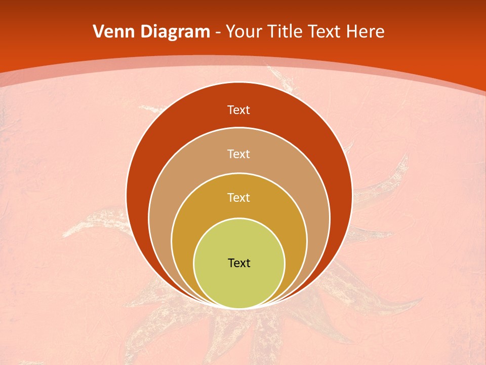 Light Orange Sun PowerPoint Template