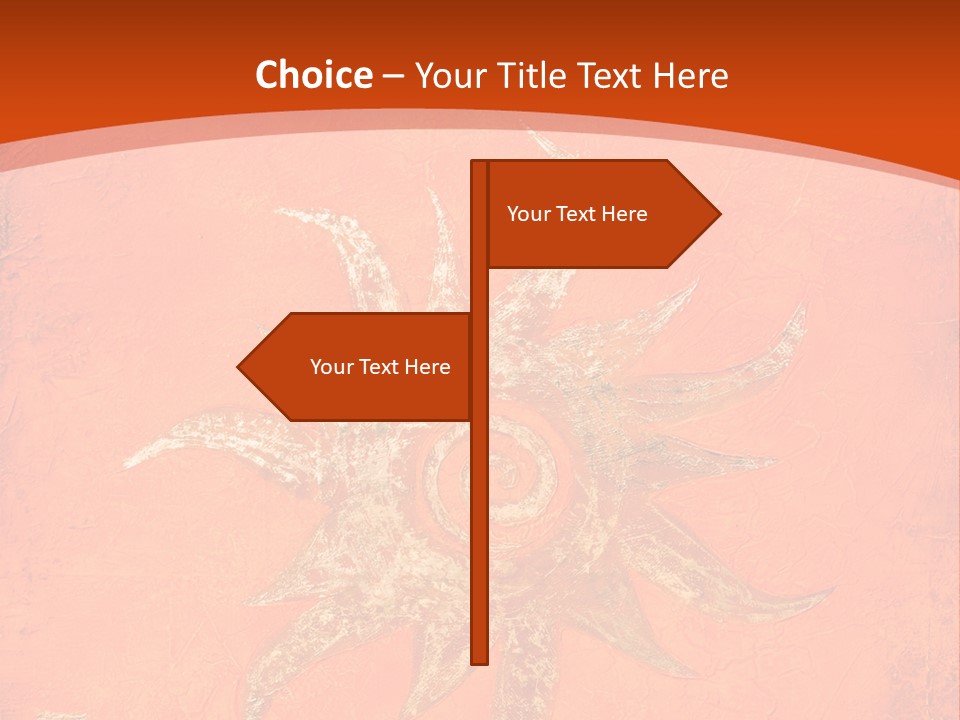 Light Orange Sun PowerPoint Template