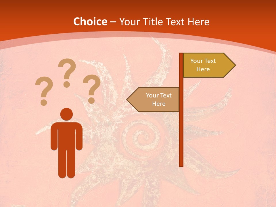 Light Orange Sun PowerPoint Template