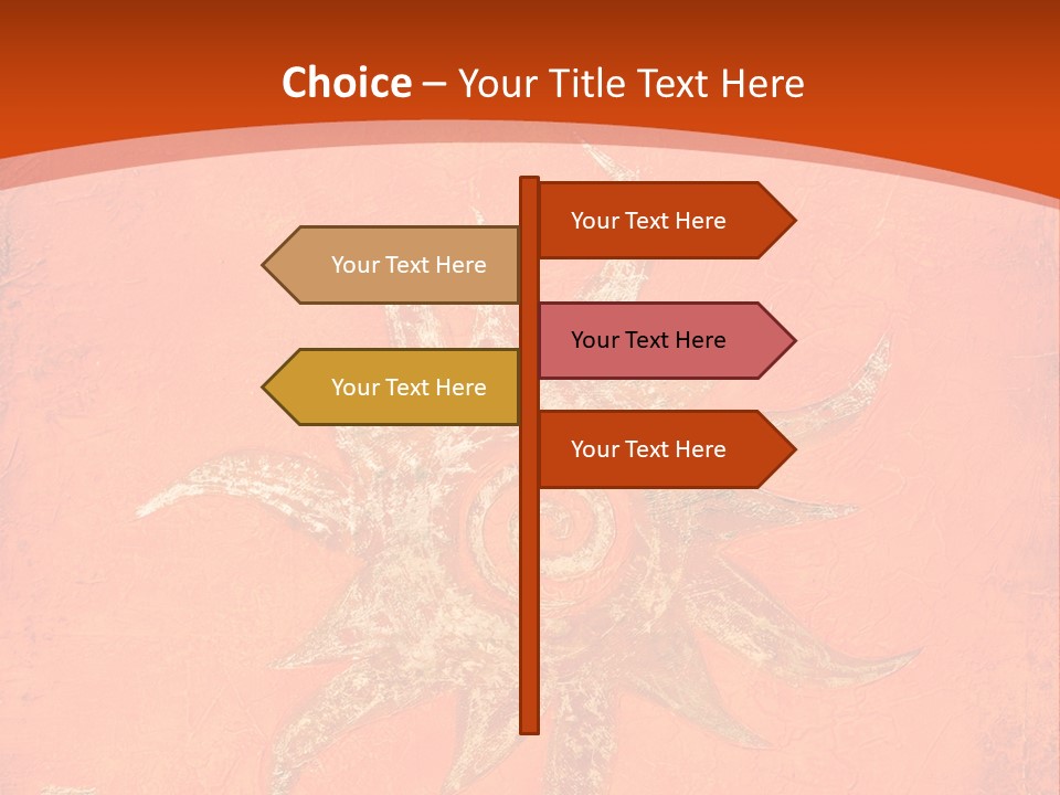 Light Orange Sun PowerPoint Template