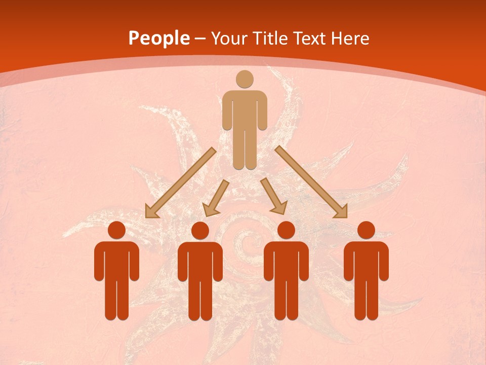 Light Orange Sun PowerPoint Template