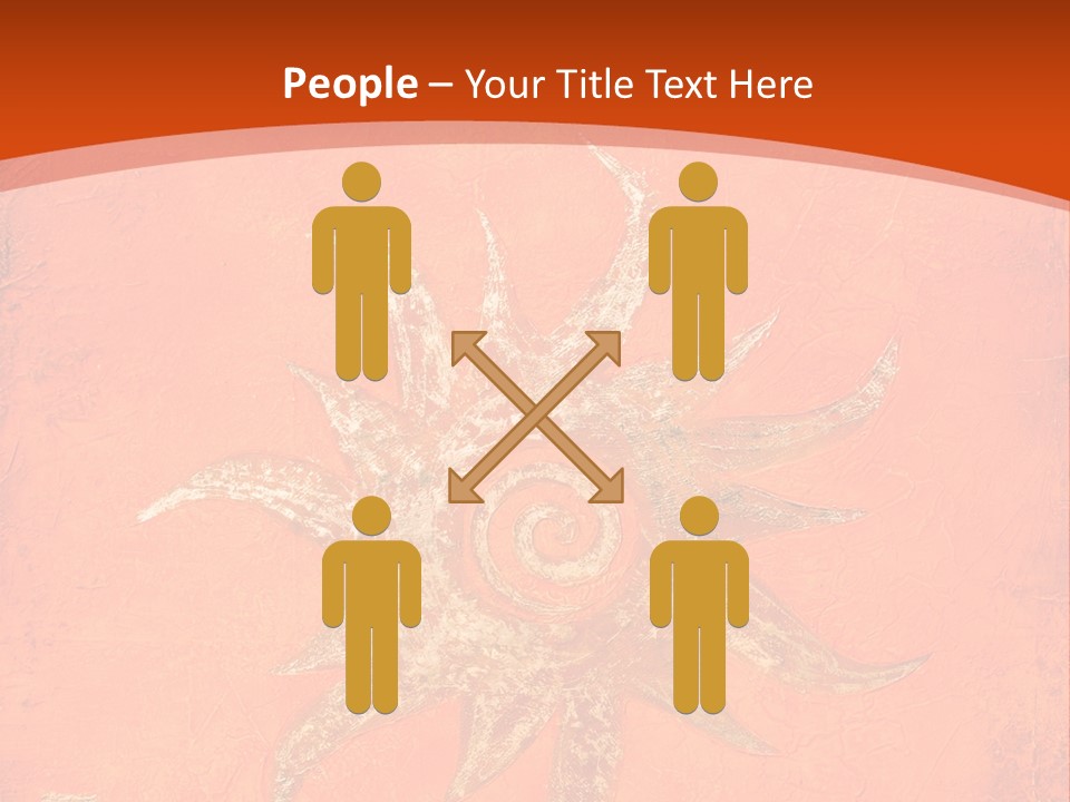 Light Orange Sun PowerPoint Template