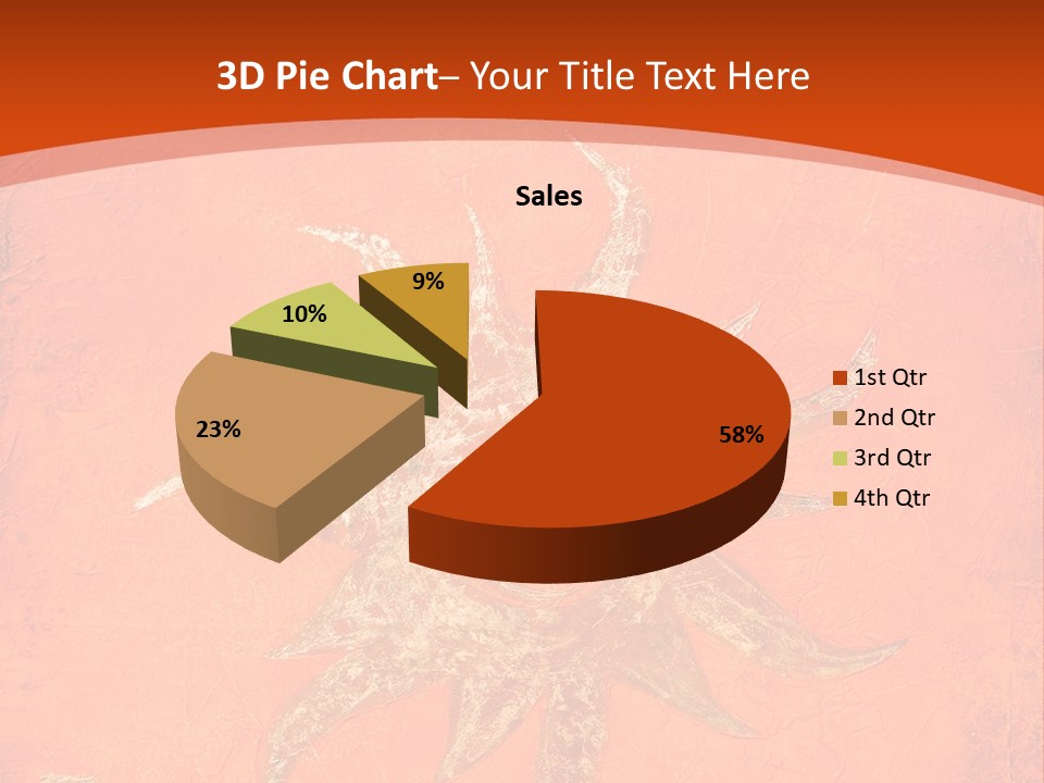 Light Orange Sun PowerPoint Template