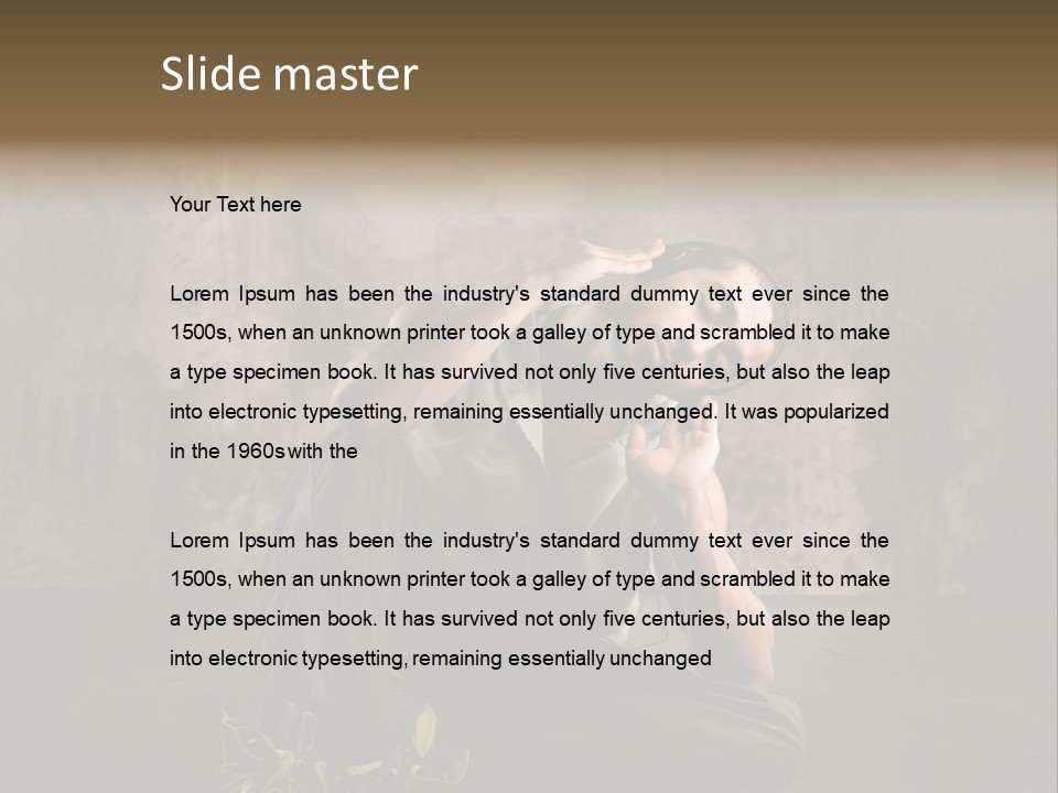 Shoe Listen Rapper PowerPoint Template