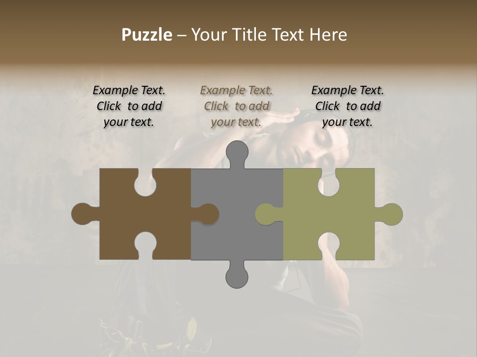 Shoe Listen Rapper PowerPoint Template