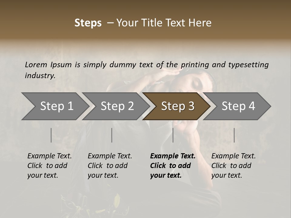Shoe Listen Rapper PowerPoint Template