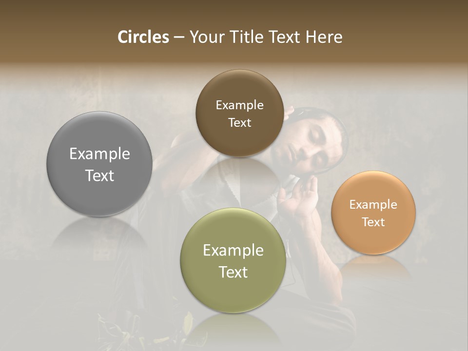 Shoe Listen Rapper PowerPoint Template