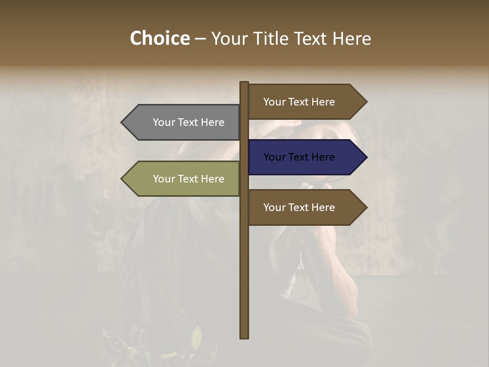 Shoe Listen Rapper PowerPoint Template