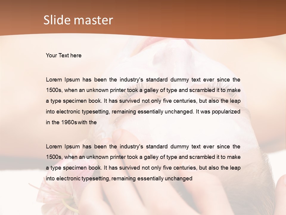 Lifestyle Lying Relax PowerPoint Template