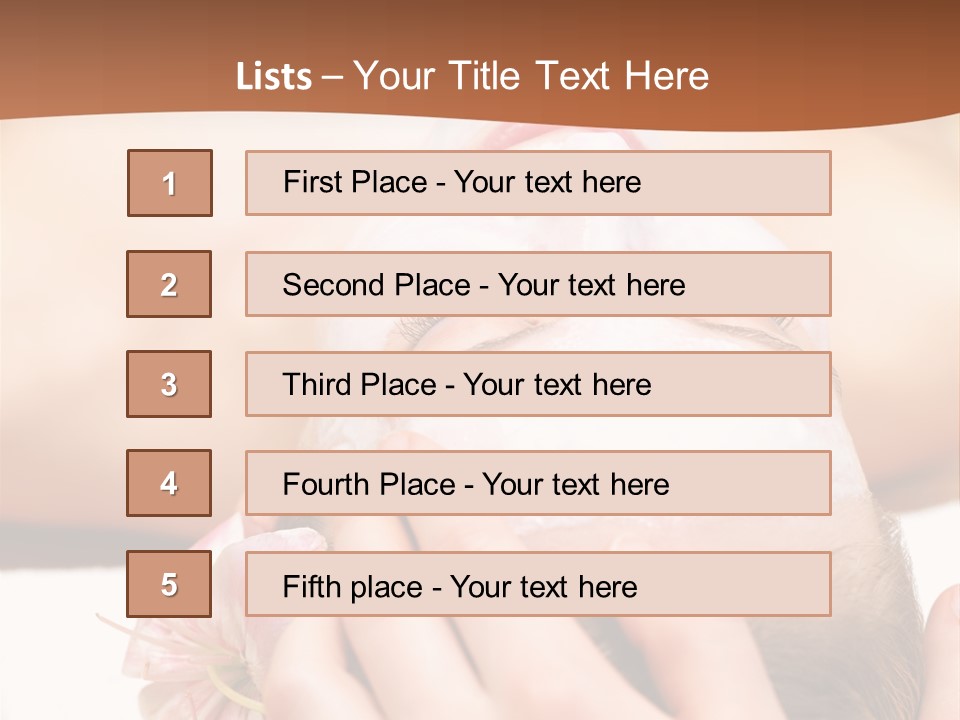 Lifestyle Lying Relax PowerPoint Template