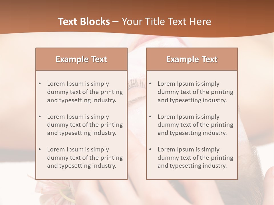 Lifestyle Lying Relax PowerPoint Template