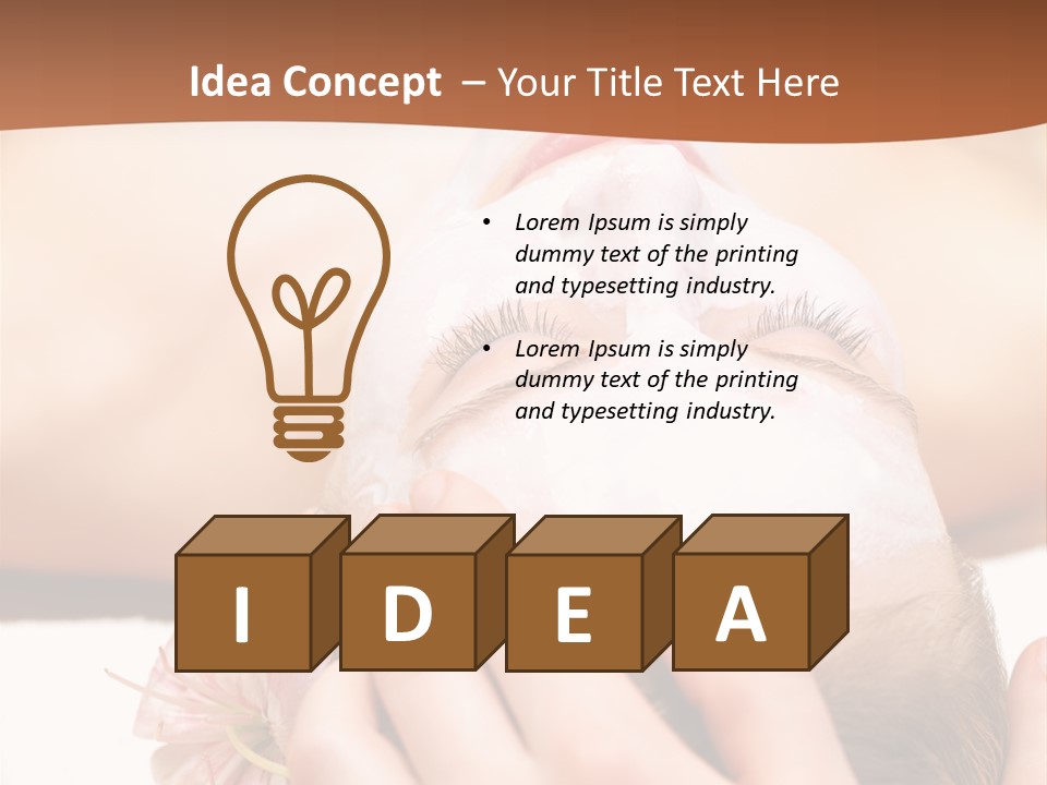 Lifestyle Lying Relax PowerPoint Template