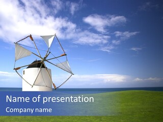 Windmill Mill Dream PowerPoint Template