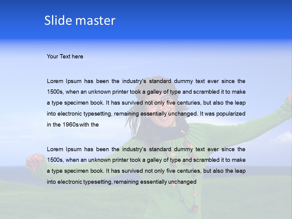 Cloth Colour Face PowerPoint Template