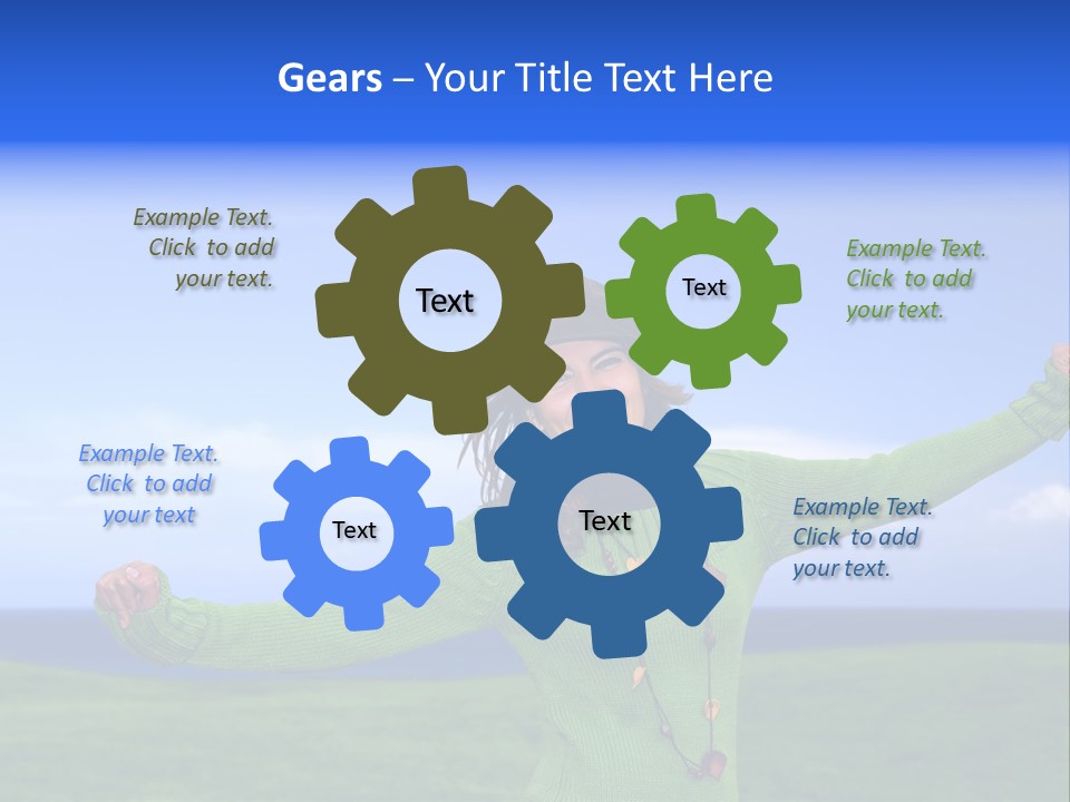 Cloth Colour Face PowerPoint Template