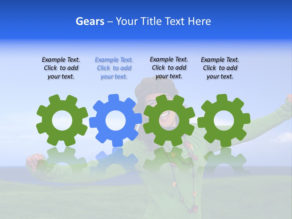 Cloth Colour Face PowerPoint Template