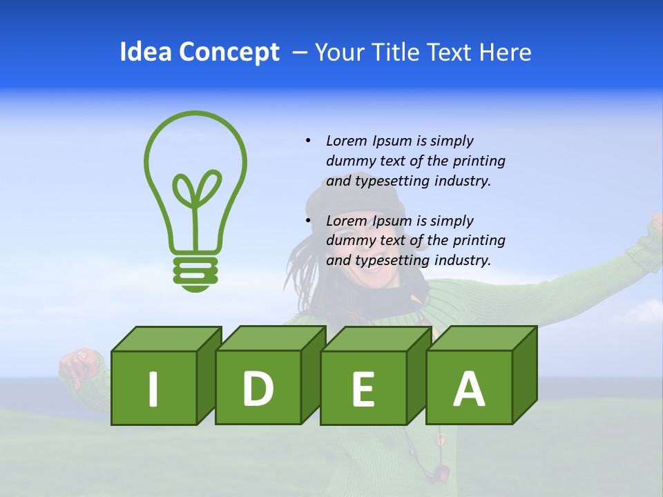 Cloth Colour Face PowerPoint Template