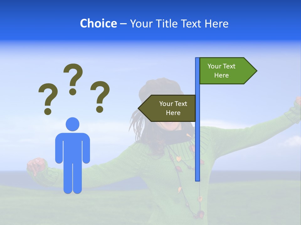 Cloth Colour Face PowerPoint Template