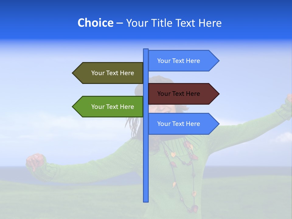 Cloth Colour Face PowerPoint Template
