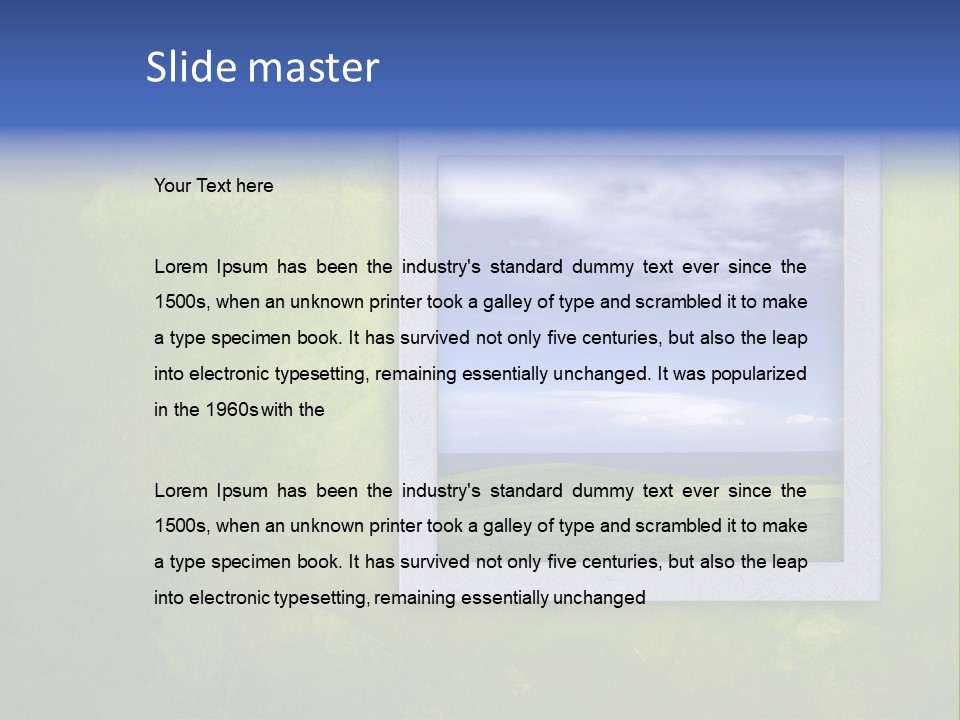 Spring Country Grass PowerPoint Template