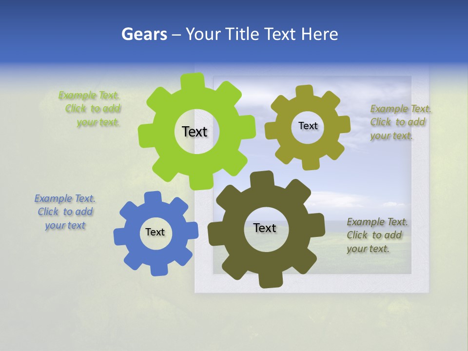 Spring Country Grass PowerPoint Template