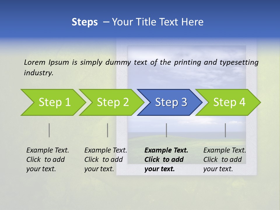 Spring Country Grass PowerPoint Template