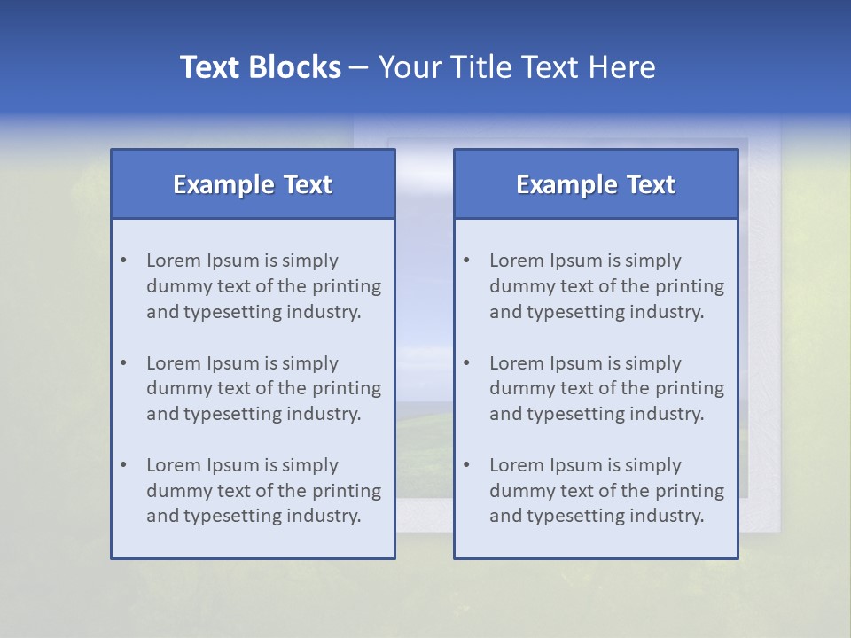 Spring Country Grass PowerPoint Template