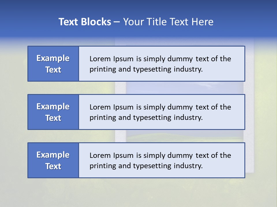 Spring Country Grass PowerPoint Template